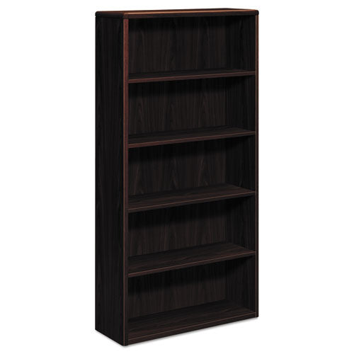 HON® wholesale. HON® 10700 Series Wood Bookcase, Five Shelf, 36w X 13 1-8d X 71h, Mahogany. HSD Wholesale: Janitorial Supplies, Breakroom Supplies, Office Supplies.