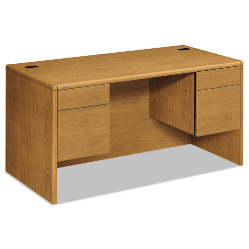 HON® wholesale. HON® 10700 Series Double Pedestal Desk With Three-quarter Height Pedestals, 60" X 30" X 29.5", Harvest. HSD Wholesale: Janitorial Supplies, Breakroom Supplies, Office Supplies.