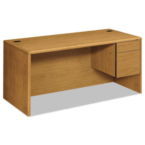 HON® wholesale. HON® 10700 Series "l" Workstation Desk With Three-quarter Height Pedestal On Right, 66" X 30" X 29.5", Harvest. HSD Wholesale: Janitorial Supplies, Breakroom Supplies, Office Supplies.