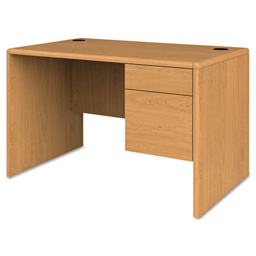 HON® wholesale. HON® 10700 Series Single Pedestal Desk With Three-quarter Height Right Pedestal, 48" X 30" X 29.5", Harvest. HSD Wholesale: Janitorial Supplies, Breakroom Supplies, Office Supplies.