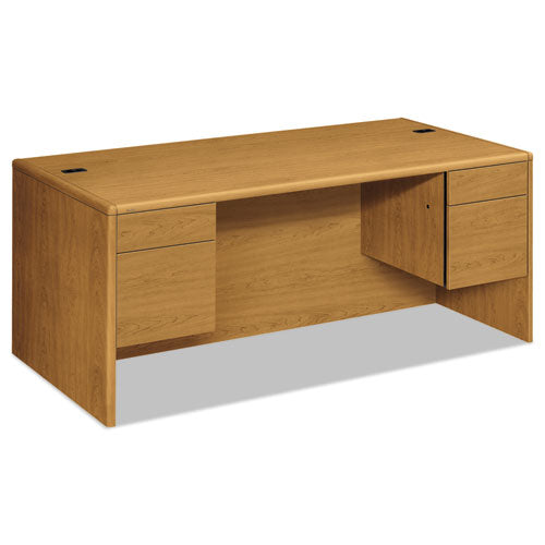 HON® wholesale. HON® 10700 Series Double Pedestal Desk With Three-quarter Height Pedestals, 72" X 36" X 29.5", Harvest. HSD Wholesale: Janitorial Supplies, Breakroom Supplies, Office Supplies.