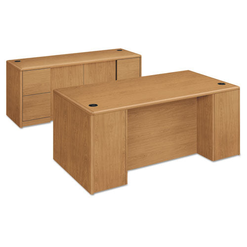 HON® wholesale. HON® 10700 Series Double Pedestal Desk With Full-height Pedestals, 72" X 36" X 29.5", Harvest. HSD Wholesale: Janitorial Supplies, Breakroom Supplies, Office Supplies.