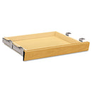 HON® wholesale. HON® Laminate Angled Center Drawer, 22w X 15.38d X 2.5h, Harvest. HSD Wholesale: Janitorial Supplies, Breakroom Supplies, Office Supplies.