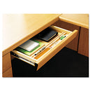 HON® wholesale. HON® Laminate Angled Center Drawer, 22w X 15.38d X 2.5h, Harvest. HSD Wholesale: Janitorial Supplies, Breakroom Supplies, Office Supplies.