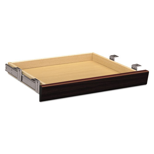 HON® wholesale. HON® Laminate Angled Center Drawer, 22w X 15.38d X 2.5h, Mahogany. HSD Wholesale: Janitorial Supplies, Breakroom Supplies, Office Supplies.