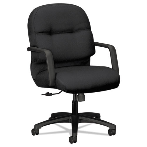 HON® wholesale. HON® Pillow-soft 2090 Series Managerial Mid-back Swivel-tilt Chair, Supports Up To 300 Lbs., Black Seat-black Back, Black Base. HSD Wholesale: Janitorial Supplies, Breakroom Supplies, Office Supplies.