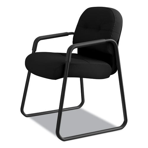 HON® wholesale. HON® Pillow-soft 2090 Series Guest Arm Chair, 23.25" X 28" X 36", Black Seat-black Back, Black Base. HSD Wholesale: Janitorial Supplies, Breakroom Supplies, Office Supplies.