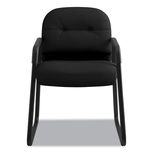 HON® wholesale. HON® Pillow-soft 2090 Series Guest Arm Chair, 23.25" X 28" X 36", Black Seat-black Back, Black Base. HSD Wholesale: Janitorial Supplies, Breakroom Supplies, Office Supplies.