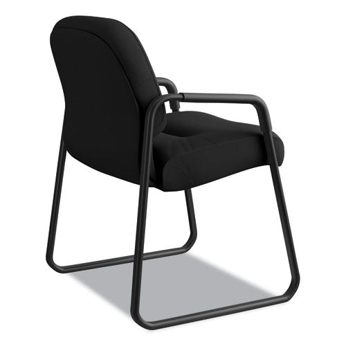 HON® wholesale. HON® Pillow-soft 2090 Series Guest Arm Chair, 23.25" X 28" X 36", Black Seat-black Back, Black Base. HSD Wholesale: Janitorial Supplies, Breakroom Supplies, Office Supplies.