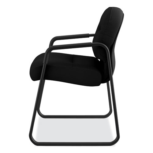 HON® wholesale. HON® Pillow-soft 2090 Series Guest Arm Chair, 23.25" X 28" X 36", Black Seat-black Back, Black Base. HSD Wholesale: Janitorial Supplies, Breakroom Supplies, Office Supplies.