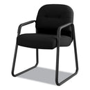 HON® wholesale. HON® Pillow-soft 2090 Series Guest Arm Chair, 23.25" X 28" X 36", Black Seat-black Back, Black Base. HSD Wholesale: Janitorial Supplies, Breakroom Supplies, Office Supplies.