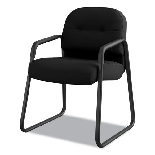 HON® wholesale. HON® Pillow-soft 2090 Series Guest Arm Chair, 23.25" X 28" X 36", Black Seat-black Back, Black Base. HSD Wholesale: Janitorial Supplies, Breakroom Supplies, Office Supplies.