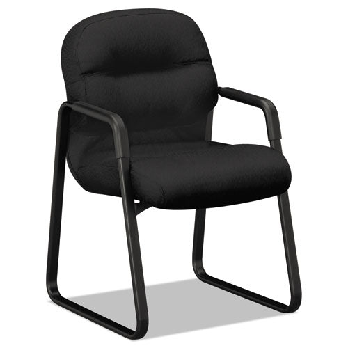 HON® wholesale. HON® Pillow-soft 2090 Series Guest Arm Chair, 23.25" X 28" X 36", Black Seat-black Back, Black Base. HSD Wholesale: Janitorial Supplies, Breakroom Supplies, Office Supplies.