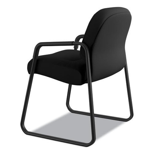 HON® wholesale. HON® Pillow-soft 2090 Series Guest Arm Chair, 23.25" X 28" X 36", Black Seat-black Back, Black Base. HSD Wholesale: Janitorial Supplies, Breakroom Supplies, Office Supplies.