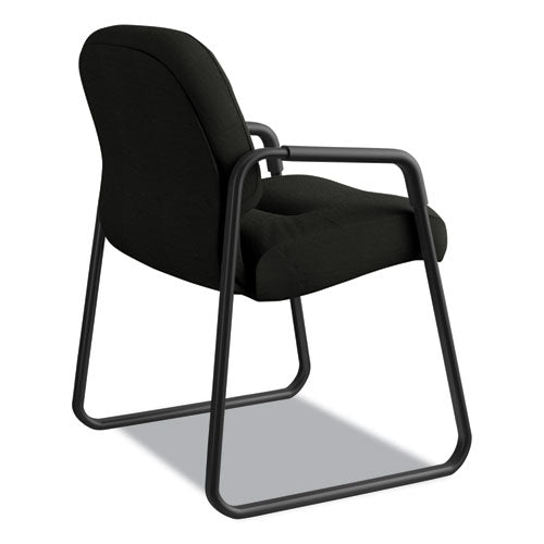 HON® wholesale. HON® Pillow-soft 2090 Series Guest Arm Chair, 31.25" X 35.75" X 36", Black Seat-black Back, Black Base. HSD Wholesale: Janitorial Supplies, Breakroom Supplies, Office Supplies.