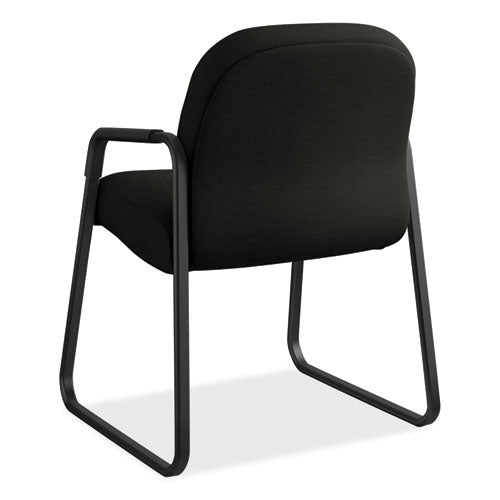 HON® wholesale. HON® Pillow-soft 2090 Series Guest Arm Chair, 31.25" X 35.75" X 36", Black Seat-black Back, Black Base. HSD Wholesale: Janitorial Supplies, Breakroom Supplies, Office Supplies.