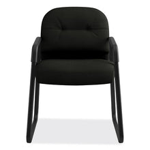 Load image into Gallery viewer, HON® wholesale. HON® Pillow-soft 2090 Series Guest Arm Chair, 31.25&quot; X 35.75&quot; X 36&quot;, Black Seat-black Back, Black Base. HSD Wholesale: Janitorial Supplies, Breakroom Supplies, Office Supplies.