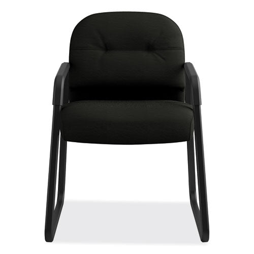 HON® wholesale. HON® Pillow-soft 2090 Series Guest Arm Chair, 31.25" X 35.75" X 36", Black Seat-black Back, Black Base. HSD Wholesale: Janitorial Supplies, Breakroom Supplies, Office Supplies.