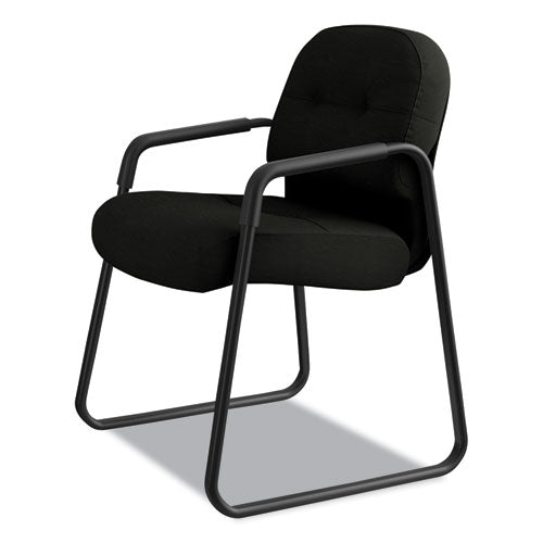 HON® wholesale. HON® Pillow-soft 2090 Series Guest Arm Chair, 31.25" X 35.75" X 36", Black Seat-black Back, Black Base. HSD Wholesale: Janitorial Supplies, Breakroom Supplies, Office Supplies.