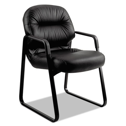 HON® wholesale. HON® Pillow-soft 2090 Series Guest Arm Chair, 31.25" X 35.75" X 36", Black Seat-black Back, Black Base. HSD Wholesale: Janitorial Supplies, Breakroom Supplies, Office Supplies.