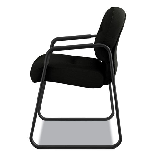 HON® wholesale. HON® Pillow-soft 2090 Series Guest Arm Chair, 31.25" X 35.75" X 36", Black Seat-black Back, Black Base. HSD Wholesale: Janitorial Supplies, Breakroom Supplies, Office Supplies.