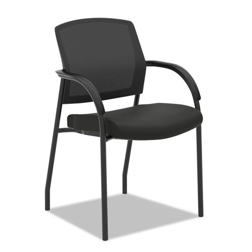 HON® wholesale. HON® Lota Series Guest Side Chair, 23" X 24.75" X 34.5", Black Seat-black Back, Black Base. HSD Wholesale: Janitorial Supplies, Breakroom Supplies, Office Supplies.