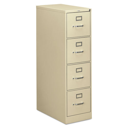 HON® wholesale. HON® 310 Series Four-drawer Full-suspension File, Letter, 15w X 26.5d X 52h, Putty. HSD Wholesale: Janitorial Supplies, Breakroom Supplies, Office Supplies.