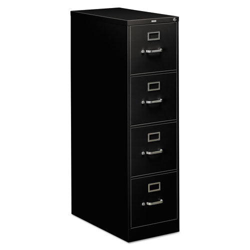 HON® wholesale. HON® 310 Series Four-drawer Full-suspension File, Letter, 15w X 26.5d X 52h, Black. HSD Wholesale: Janitorial Supplies, Breakroom Supplies, Office Supplies.