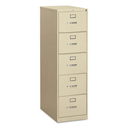 HON® wholesale. HON® 310 Series Five-drawer Full-suspension File, Legal, 18.25w X 26.5d X 60h, Putty. HSD Wholesale: Janitorial Supplies, Breakroom Supplies, Office Supplies.