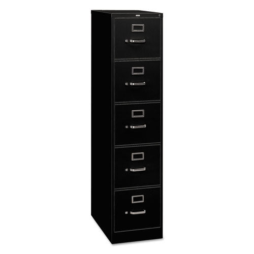 HON® wholesale. HON® 310 Series Five-drawer Full-suspension File, Legal, 18.25w X 26.5d X 60h, Black. HSD Wholesale: Janitorial Supplies, Breakroom Supplies, Office Supplies.
