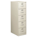 HON® wholesale. HON® 310 Series Five-drawer Full-suspension File, Legal, 18.25w X 26.5d X 60h, Light Gray. HSD Wholesale: Janitorial Supplies, Breakroom Supplies, Office Supplies.