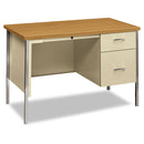 HON® wholesale. HON®  Series Right Pedestal Desk, 45.25" X 24" X 29.5", Harvest-putty. HSD Wholesale: Janitorial Supplies, Breakroom Supplies, Office Supplies.