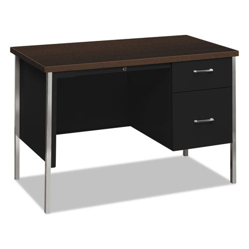 HON® wholesale. HON® 34000 Series Right Pedestal Desk, 45.25" X 24" X 29.5", Mocha-black. HSD Wholesale: Janitorial Supplies, Breakroom Supplies, Office Supplies.