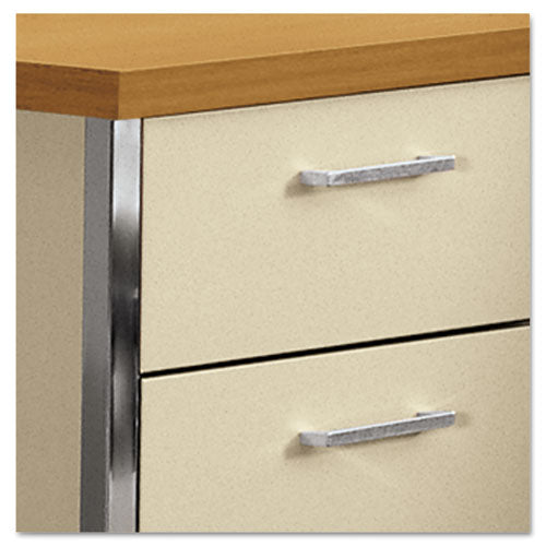 HON® wholesale. HON® 34000 Series Double Pedestal Desk, 60" X 30" X 29.5", Harvest-putty. HSD Wholesale: Janitorial Supplies, Breakroom Supplies, Office Supplies.