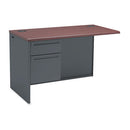 HON® wholesale. HON® 38000 Series Flush Return, Left, 48w X 24d X 29-1-2h, Mahogany-charcoal. HSD Wholesale: Janitorial Supplies, Breakroom Supplies, Office Supplies.