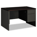 HON® wholesale. HON® 38000 Series Right Pedestal Desk, 48" X 30" X 29.5", Mahogany-charcoal. HSD Wholesale: Janitorial Supplies, Breakroom Supplies, Office Supplies.