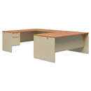 HON® wholesale. HON® 38000 Series Right Pedestal Desk, 72" X 36" X 29.5", Harvest-putty. HSD Wholesale: Janitorial Supplies, Breakroom Supplies, Office Supplies.
