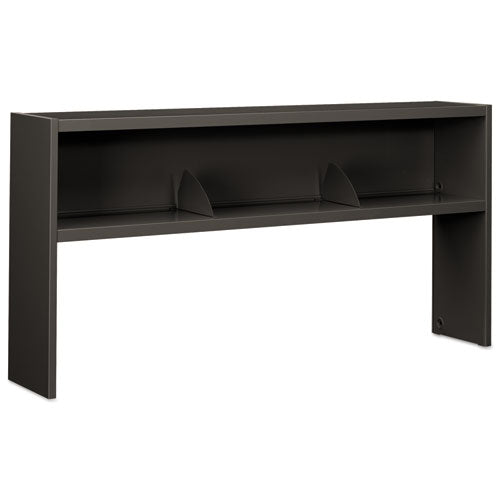 HON® wholesale. HON® 38000 Series Stack On Open Shelf Hutch, 72w X 13.5d X 34.75h, Charcoal. HSD Wholesale: Janitorial Supplies, Breakroom Supplies, Office Supplies.