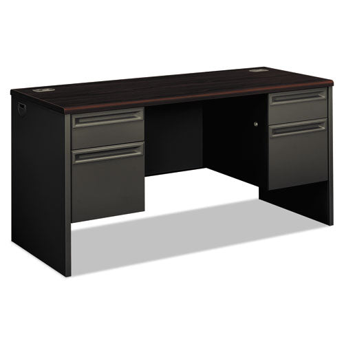 HON® wholesale. HON® 38000 Series Kneespace Credenza, 60w X 24d X 29.5h, Mahogany-charcoal. HSD Wholesale: Janitorial Supplies, Breakroom Supplies, Office Supplies.