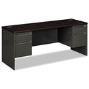 HON® wholesale. HON® 38000 Series Kneespace Credenza, 72w X 24d X 29.5h, Mahogany-charcoal. HSD Wholesale: Janitorial Supplies, Breakroom Supplies, Office Supplies.