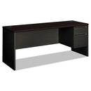 HON® wholesale. HON® 38000 Series Right Pedestal Credenza, 72w X 24d X 29.5h, Mahogany-charcoal. HSD Wholesale: Janitorial Supplies, Breakroom Supplies, Office Supplies.