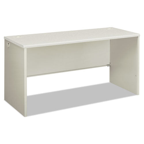 HON® wholesale. HON® 38000 Series Desk Shell, 60" X 24" X 30", Light Gray-silver. HSD Wholesale: Janitorial Supplies, Breakroom Supplies, Office Supplies.