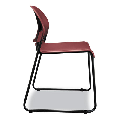 HON® wholesale. HON® Gueststacker High Density Chairs, Mulberry Seat-mulberry Back, Black Base, 4-carton. HSD Wholesale: Janitorial Supplies, Breakroom Supplies, Office Supplies.