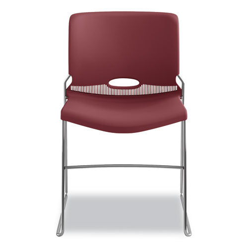 HON® wholesale. HON® Olson Stacker High Density Chair, Mulberry Seat-mulberry Back, Chrome Base, 4-carton. HSD Wholesale: Janitorial Supplies, Breakroom Supplies, Office Supplies.