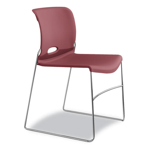 HON® wholesale. HON® Olson Stacker High Density Chair, Mulberry Seat-mulberry Back, Chrome Base, 4-carton. HSD Wholesale: Janitorial Supplies, Breakroom Supplies, Office Supplies.