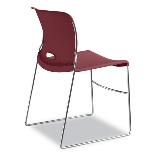 HON® wholesale. HON® Olson Stacker High Density Chair, Mulberry Seat-mulberry Back, Chrome Base, 4-carton. HSD Wholesale: Janitorial Supplies, Breakroom Supplies, Office Supplies.