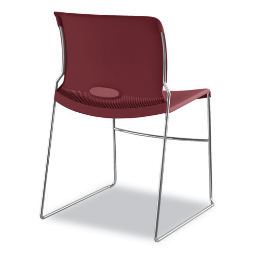 HON® wholesale. HON® Olson Stacker High Density Chair, Mulberry Seat-mulberry Back, Chrome Base, 4-carton. HSD Wholesale: Janitorial Supplies, Breakroom Supplies, Office Supplies.