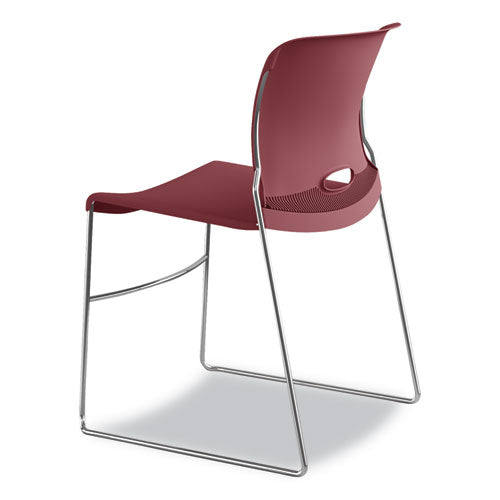 HON® wholesale. HON® Olson Stacker High Density Chair, Mulberry Seat-mulberry Back, Chrome Base, 4-carton. HSD Wholesale: Janitorial Supplies, Breakroom Supplies, Office Supplies.