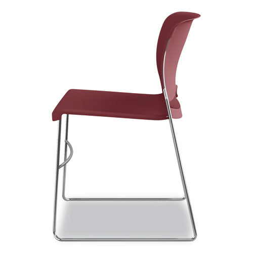 HON® wholesale. HON® Olson Stacker High Density Chair, Mulberry Seat-mulberry Back, Chrome Base, 4-carton. HSD Wholesale: Janitorial Supplies, Breakroom Supplies, Office Supplies.