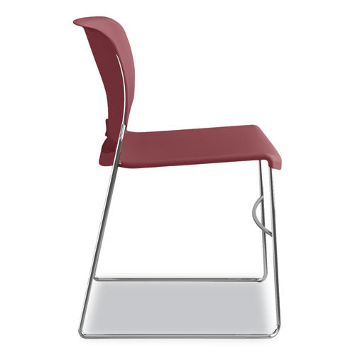 HON® wholesale. HON® Olson Stacker High Density Chair, Mulberry Seat-mulberry Back, Chrome Base, 4-carton. HSD Wholesale: Janitorial Supplies, Breakroom Supplies, Office Supplies.